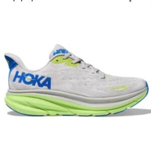 HOKA Men's Clifton 9 | Stardust / Electric Cobalt